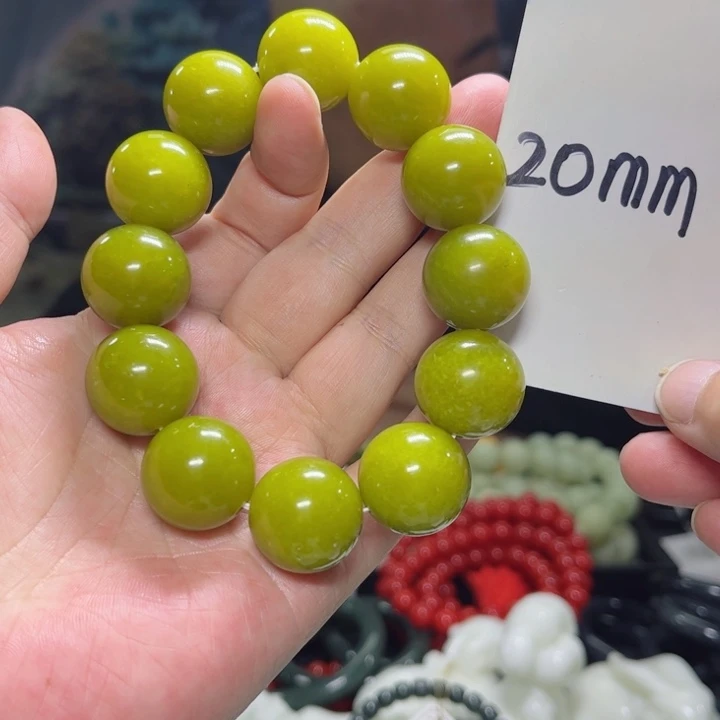 蛇纹石玉手串多样性发货未镶嵌