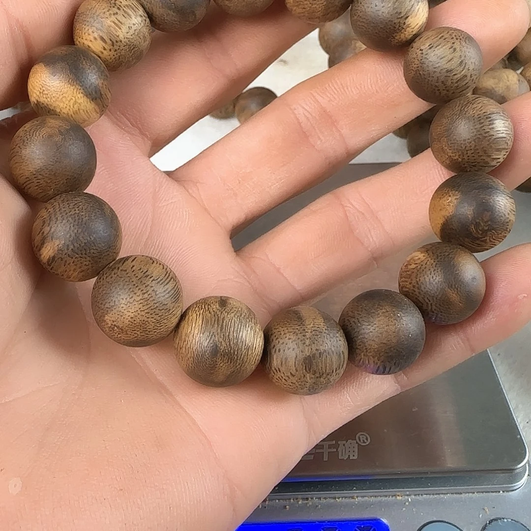 沉香手串金沙叶1.4圆珠95沉1.6克加