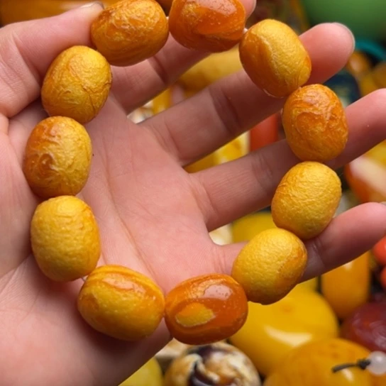 未镶嵌琥珀手链蜜蜡