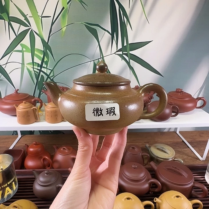茶壶紫砂微瑕特价国工蒋洁全手工黄金段笑樱200