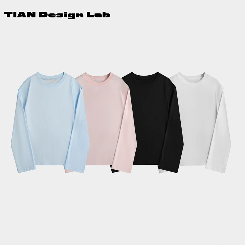 Tian design lab秋天第一件软到心里的舒适打底圆领长袖内搭T恤