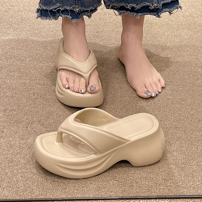 2025新款爆款洗澡外穿二合一拖鞋时尚女鞋配裙子女士外出人字拖