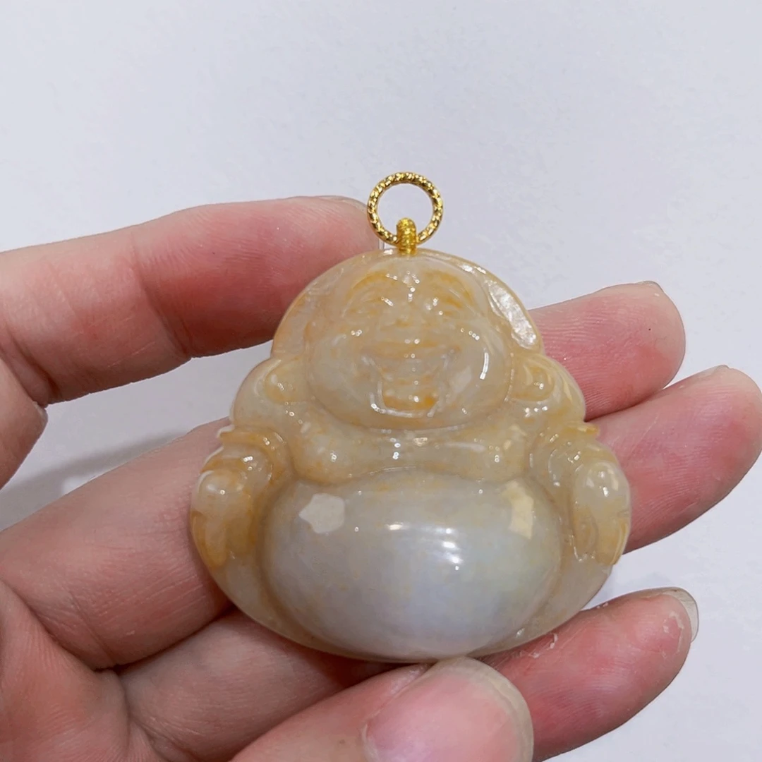 翡翠未镶嵌吊坠(赠链)代编织