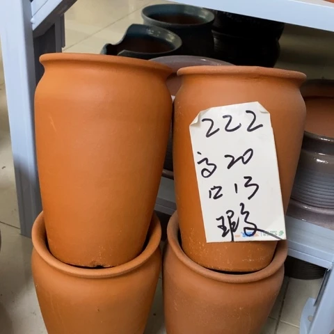 粗陶红陶绿植花盆222
