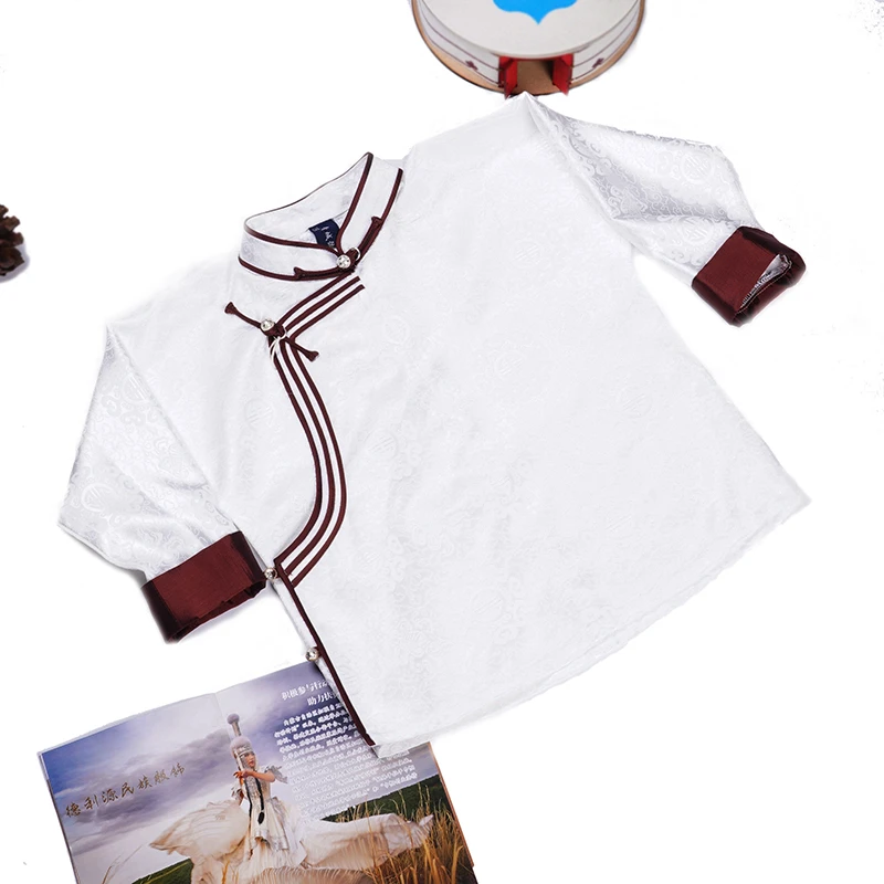 【德利源】男女童同款民族风缎面长袖D0494#