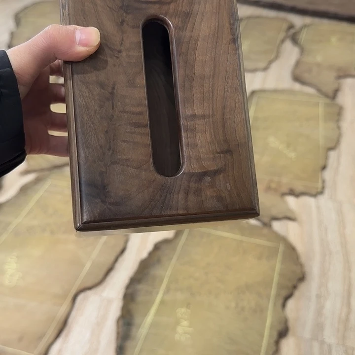 阴沉木金丝楠阴沉纸巾盒