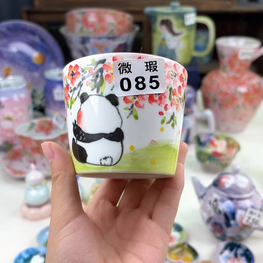 景德镇手绘高温釉下彩陶瓷茶具