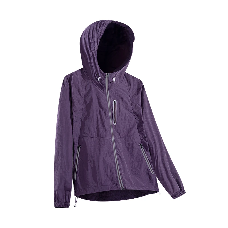 清仓特惠2.0轻壳夏季皮肤衣男女同款反光条/透气孔/连帽防晒服