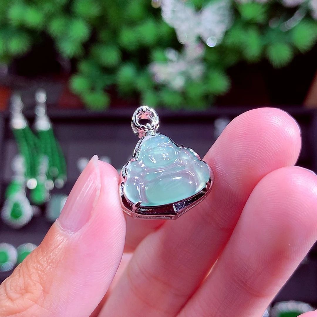 颈饰未镶嵌翡翠天然