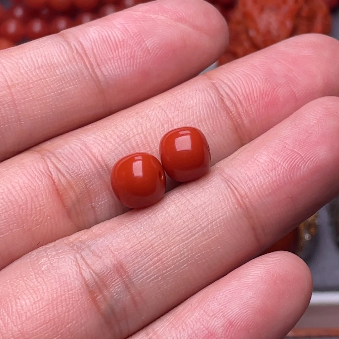 手串未镶嵌南红玛瑙1****水8.4mm瓦西锦红老型单珠