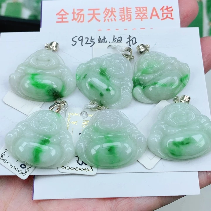 颈饰银S925镶嵌翡翠多样性发其1