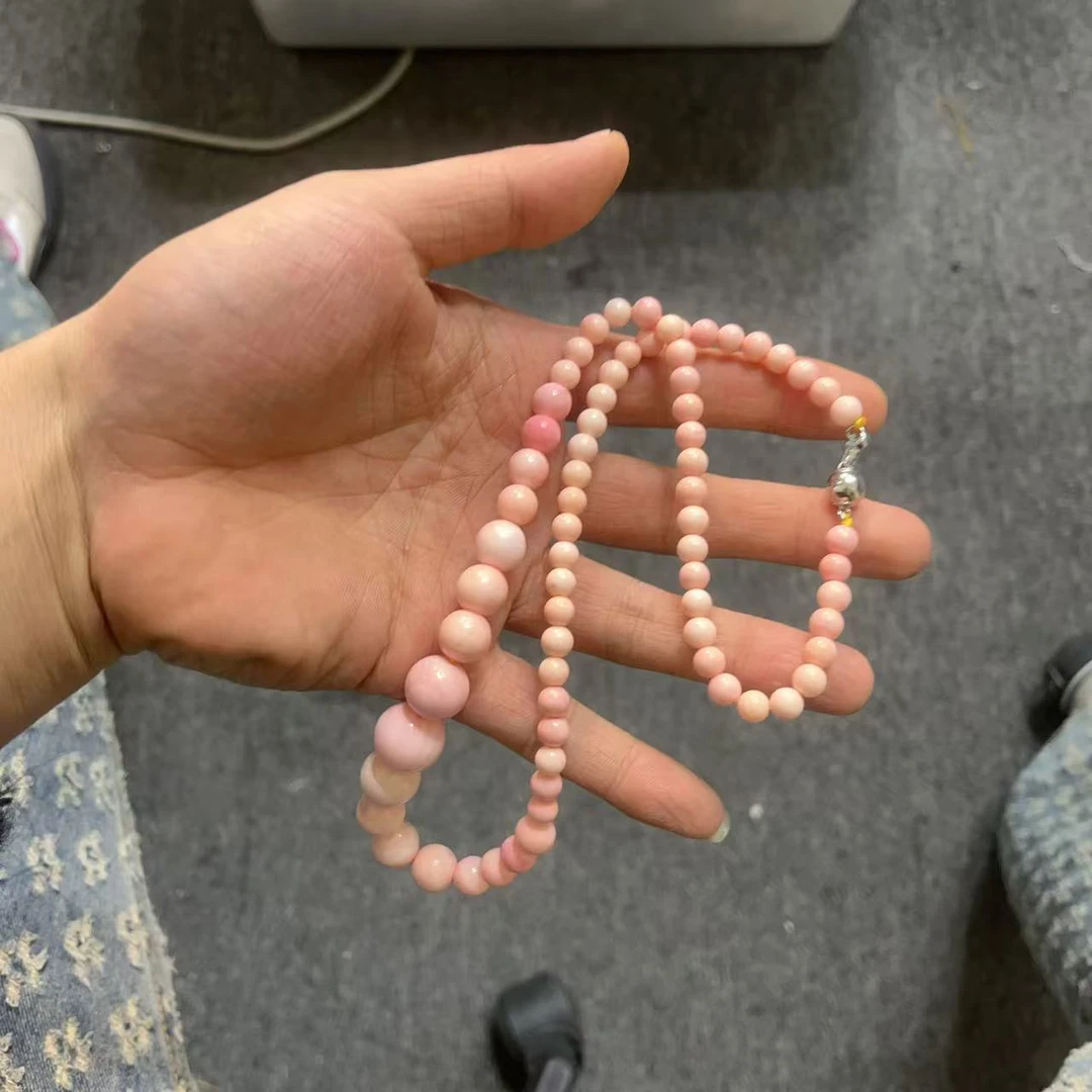 天然粉车厘子玛瑙塔链—多样性发