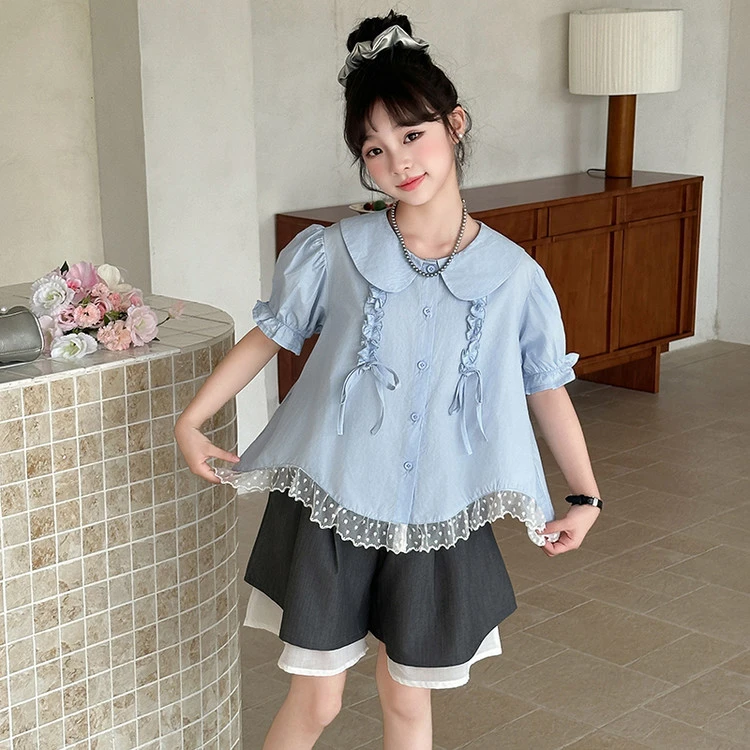 6-10-12-15岁初中女孩潮装女童夏装套装大童女装儿童服装洋气高档