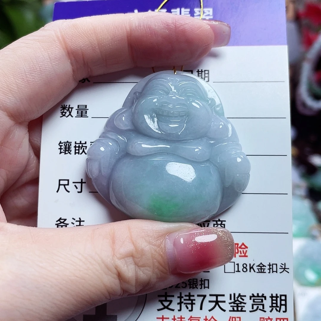 翡翠未镶嵌颈饰佛公20