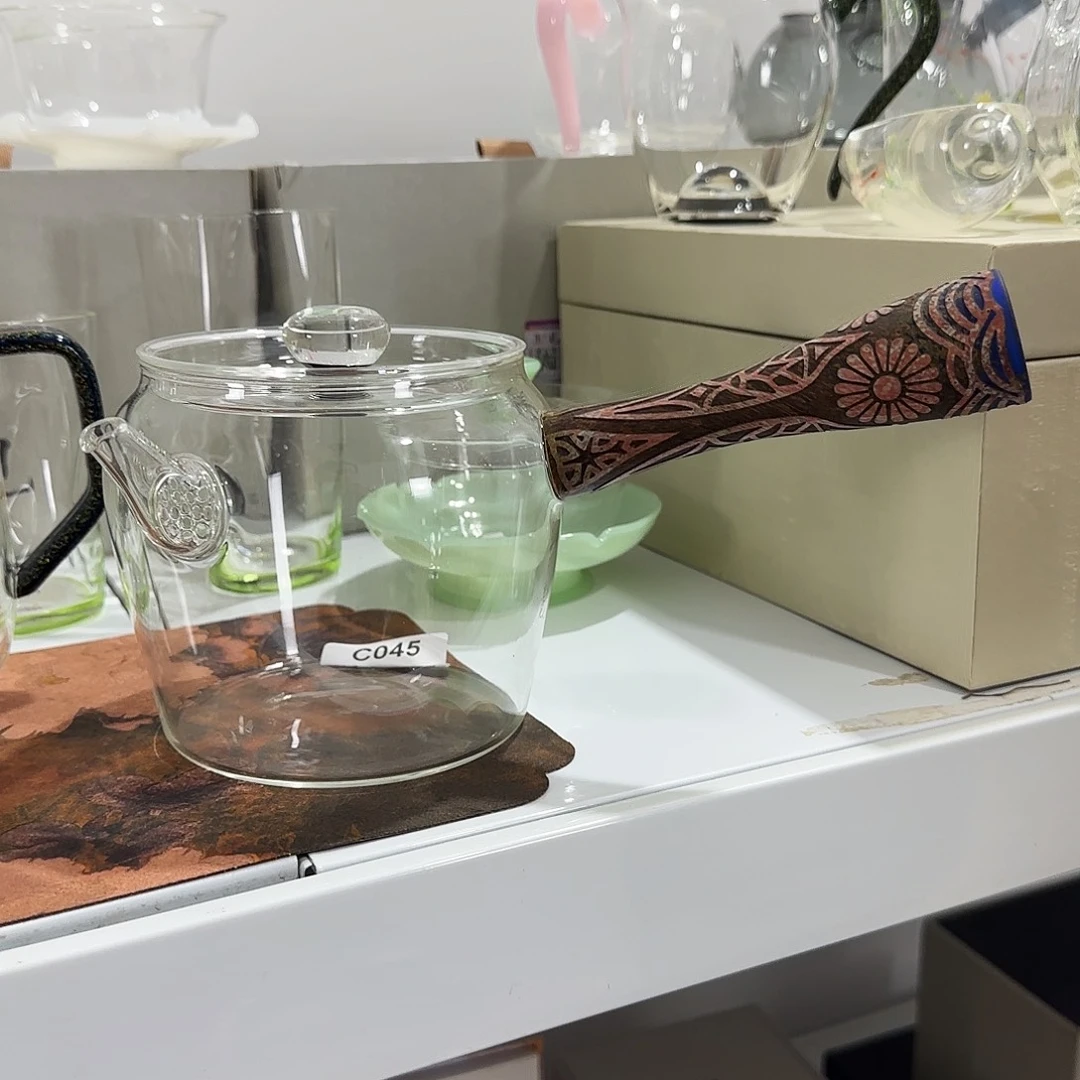 45号莫兰侧把壶高硼硅