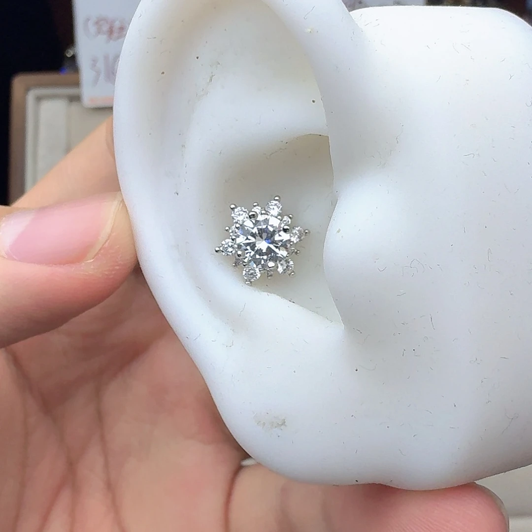 锆石钛钢合金闪耀雪花