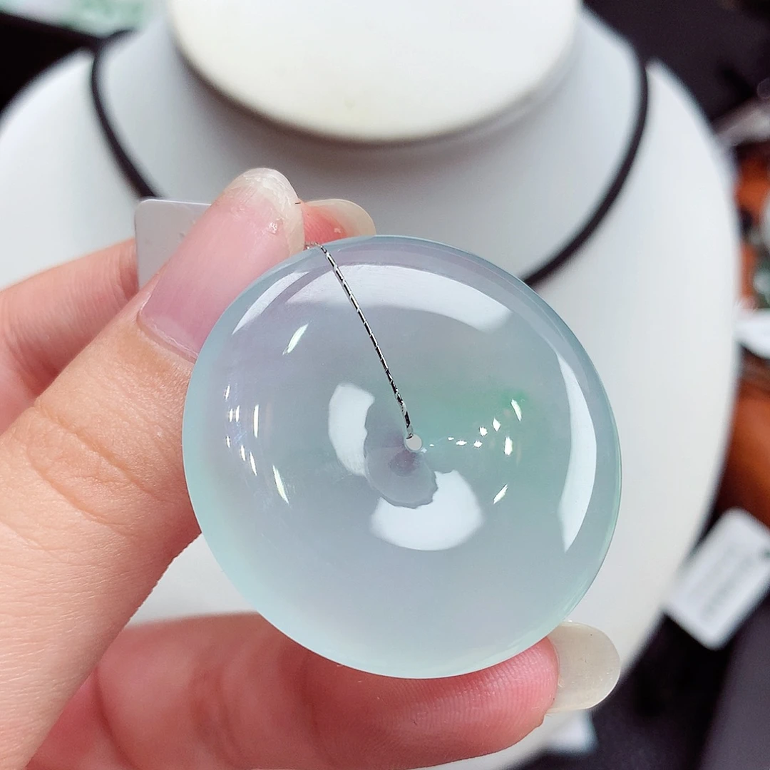 翡翠未镶嵌颈饰翡翠63，36.2/5.7