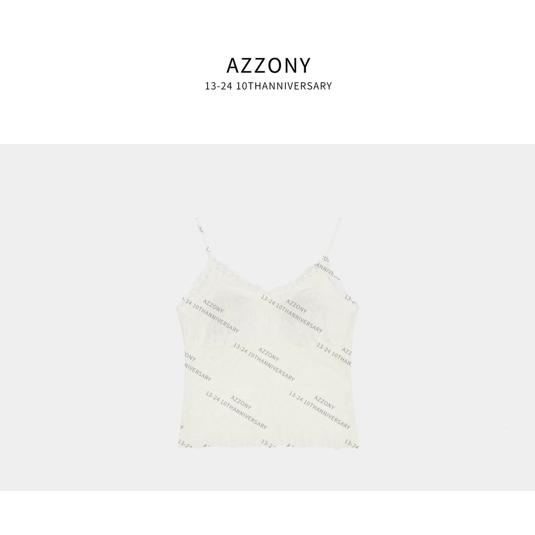 YYL 钩花吊带背心（带胸垫） 2025NEW夏款SS YY3242