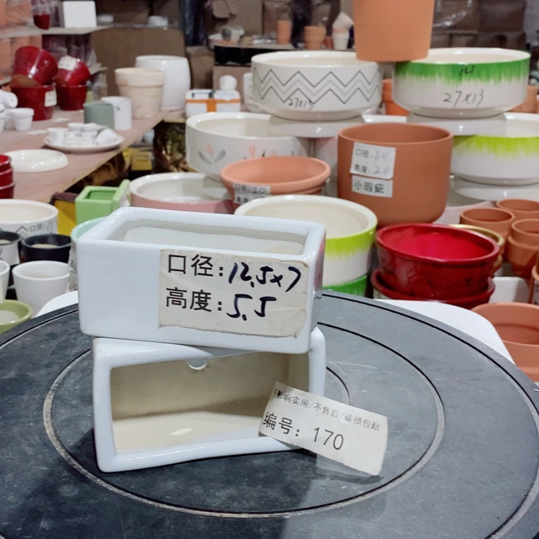 微瑕花盆-170-口12.5×7×5.5-2个