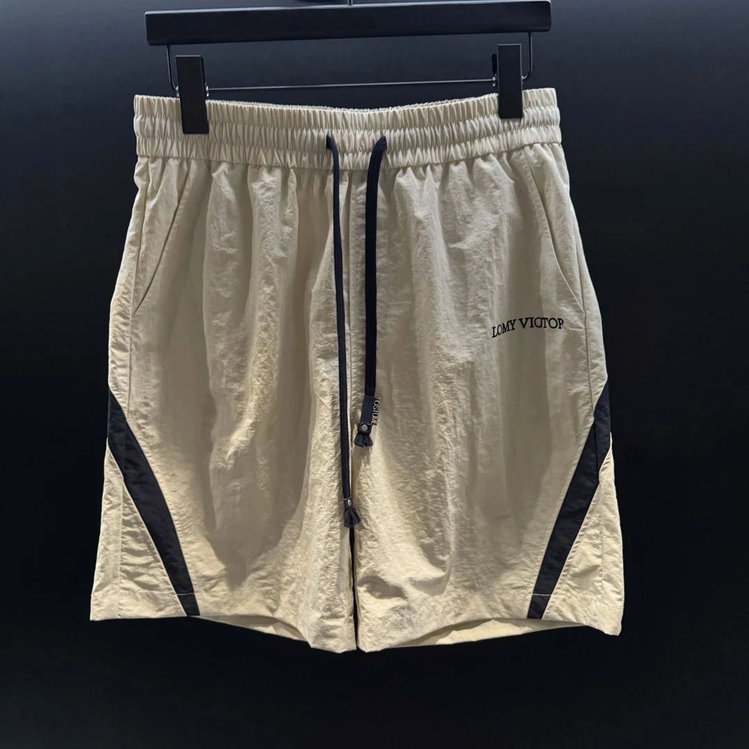 欧洲站男装潮牌休闲短裤2025夏季新款小众设计感显瘦百搭字母裤子