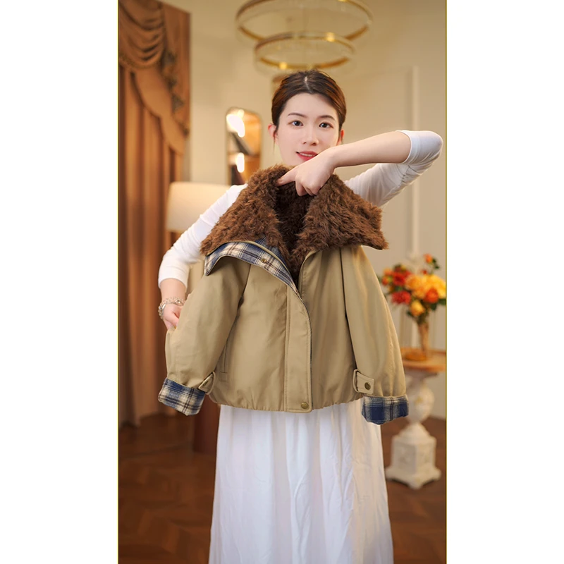 女童外套女2025新款爆款洋气冬装小女孩夹棉外套3161