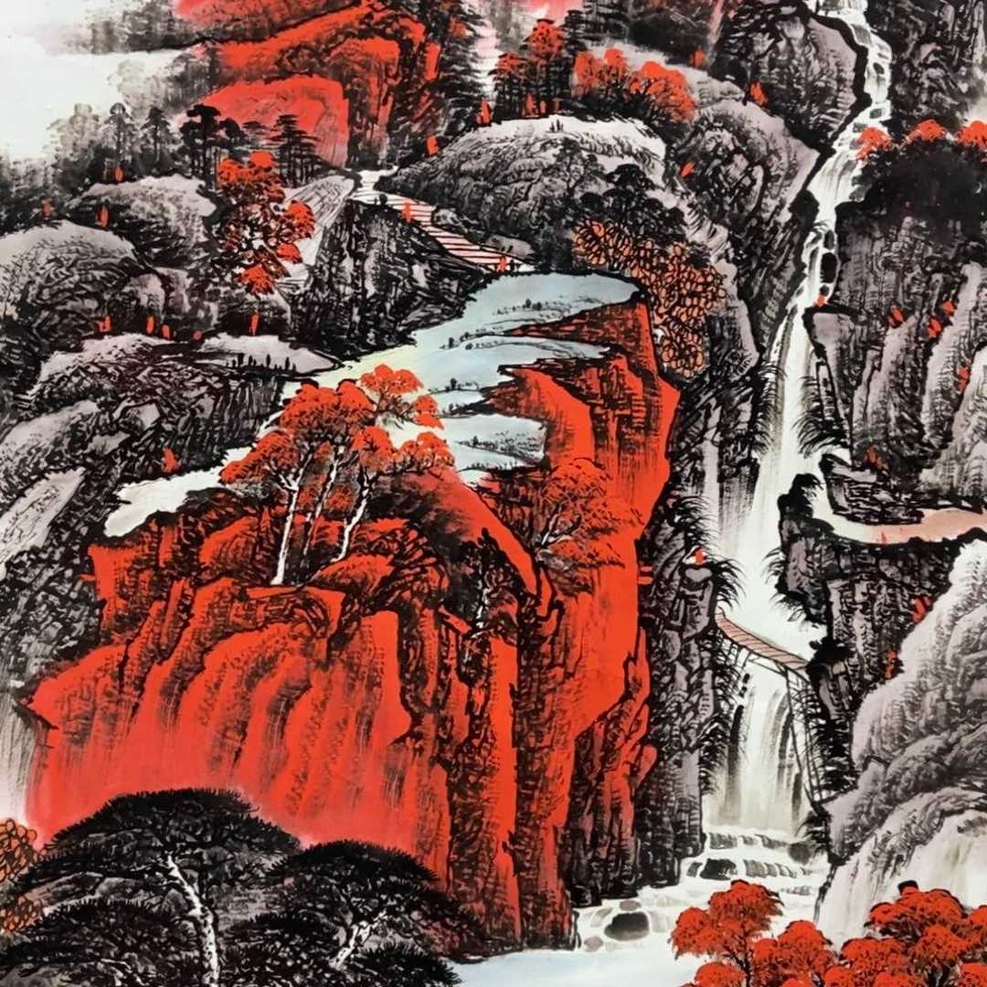 国画老师手笔手绘作品w