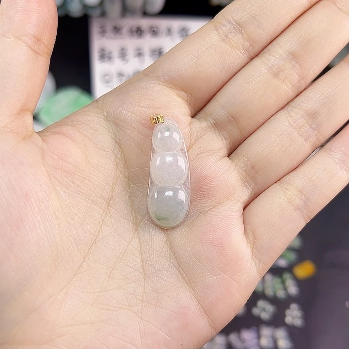 翡翠裸石18k金扣头 炸福利