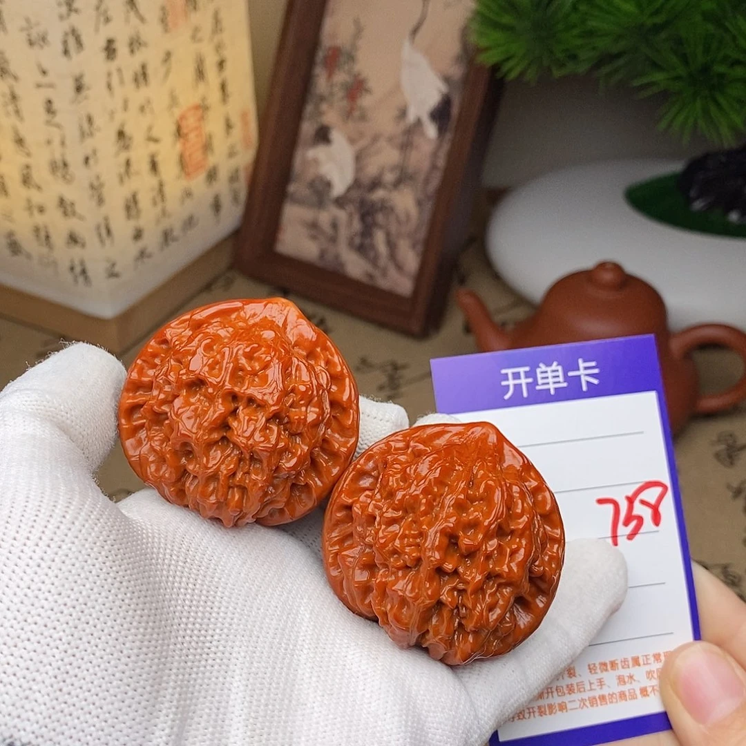 文玩核桃把件47官帽738