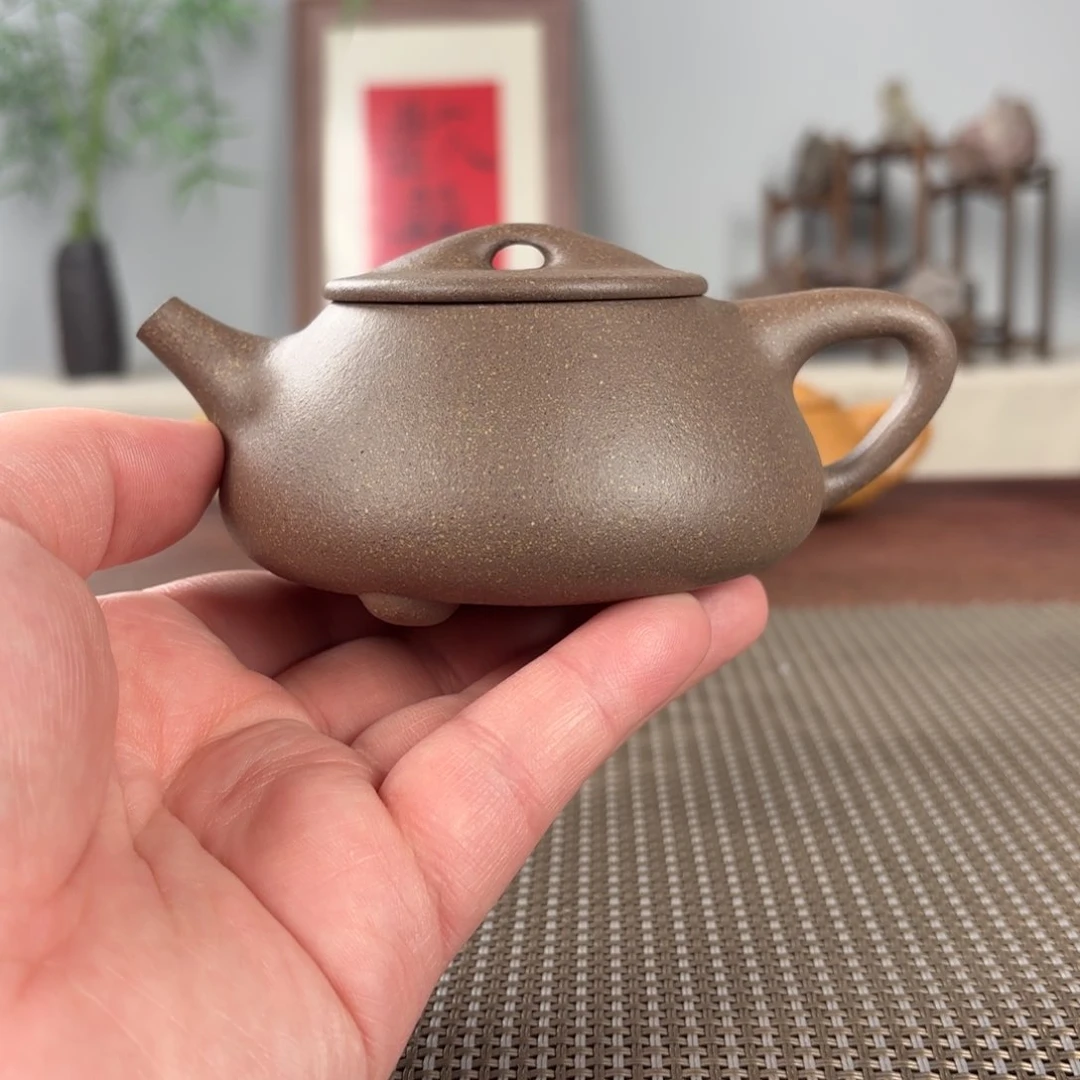 紫砂茶壶微瑕黄龙山原矿紫砂壶