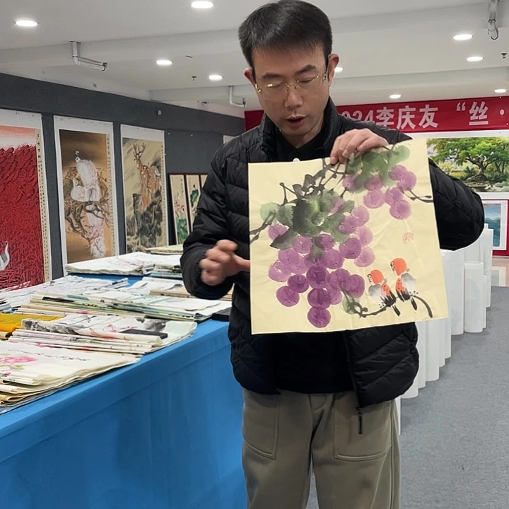 国画今天上午国画作品展示