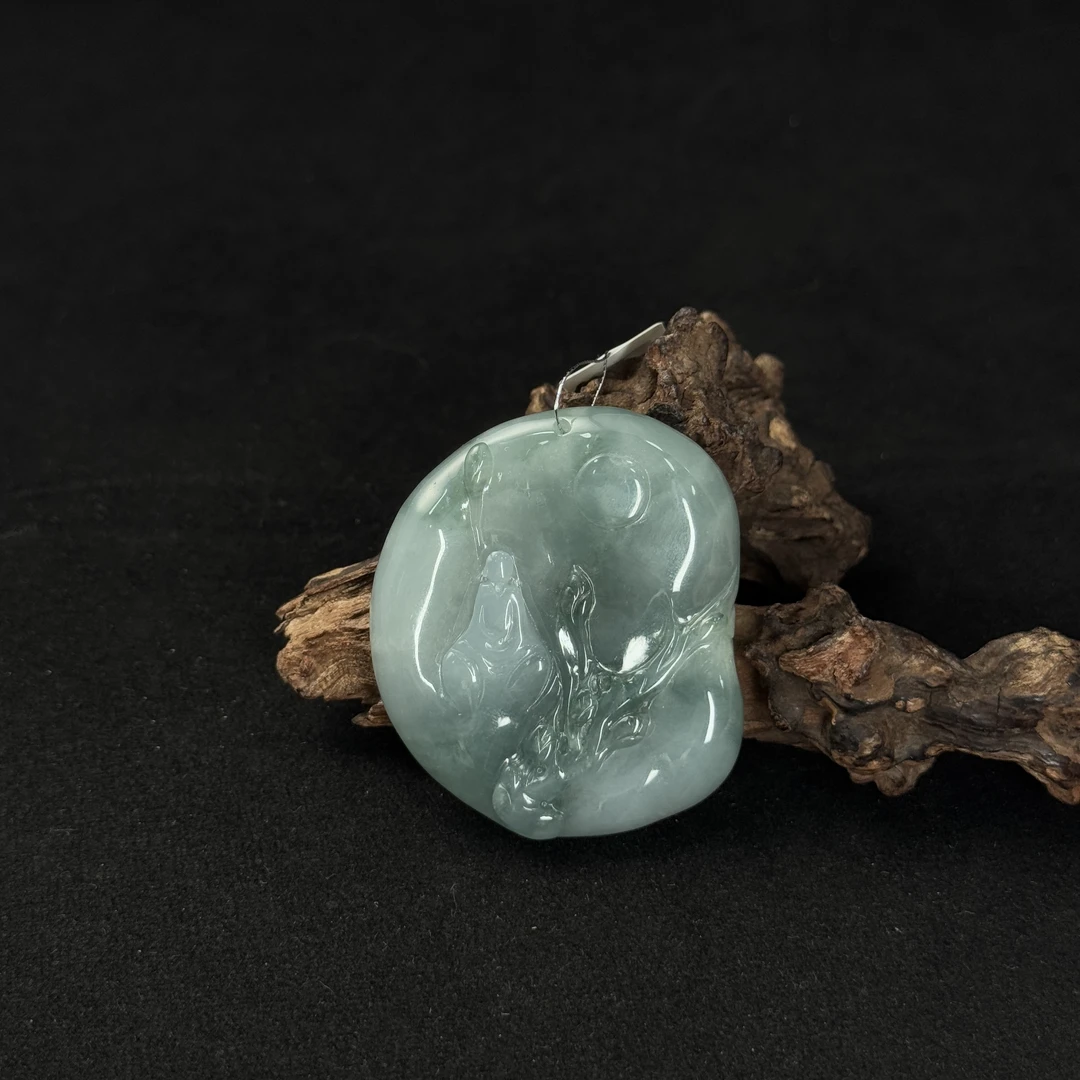 【诚翠拍品第一百零六期午】翡翠53吊坠GBL3106