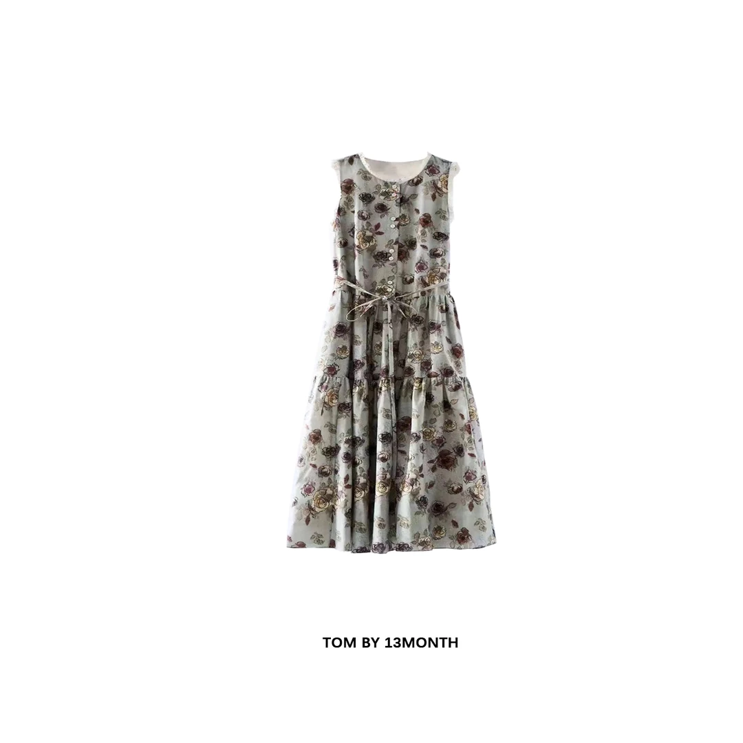 FB元厂|巴洛克复古连衣裙|木耳边裙