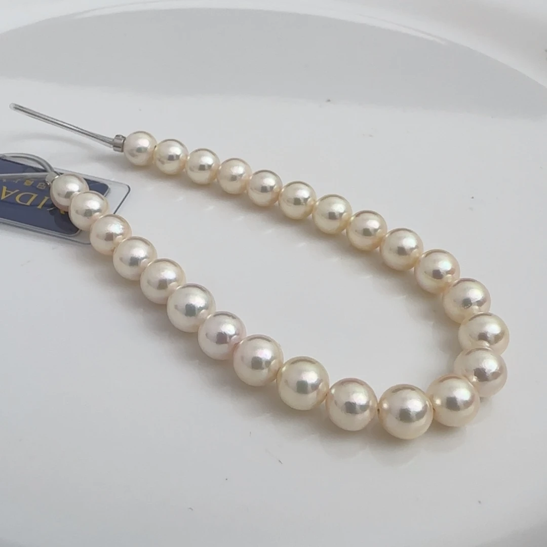 手绳海水珍珠未镶嵌Akoya珍珠6.5-7手串