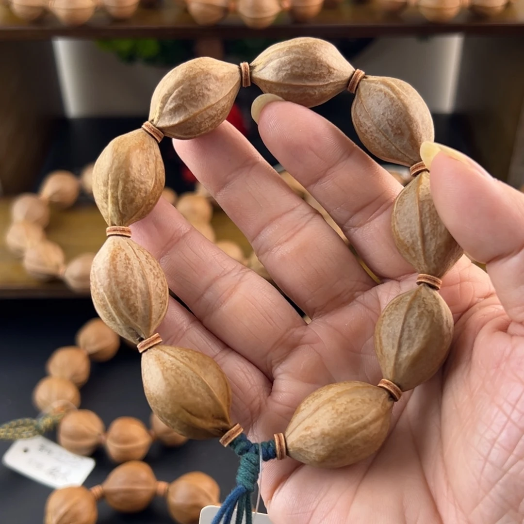 橄榄核吊坠梅林铁核老树核素串文玩手串2029