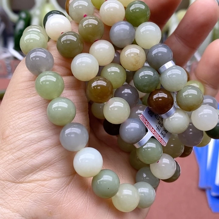 和田玉未镶嵌手链卡10拍一发一