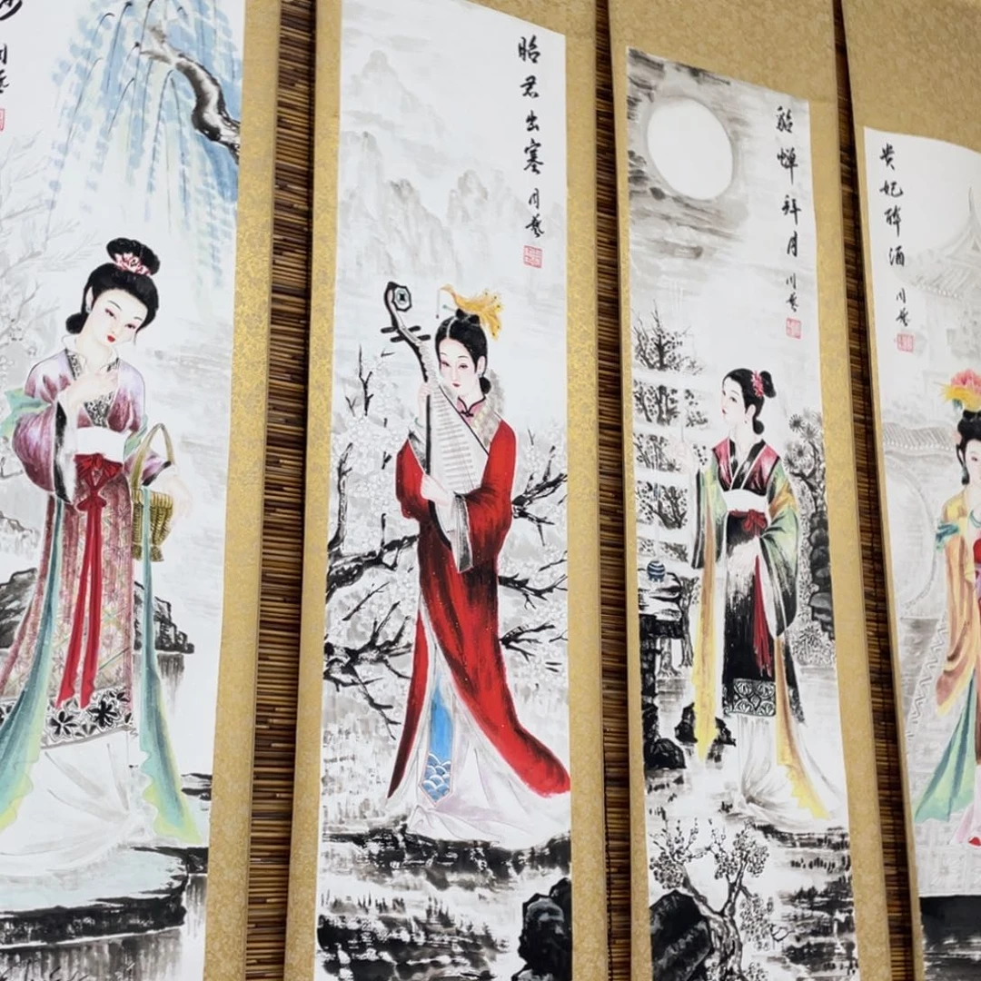 国画老师手绘带运险w