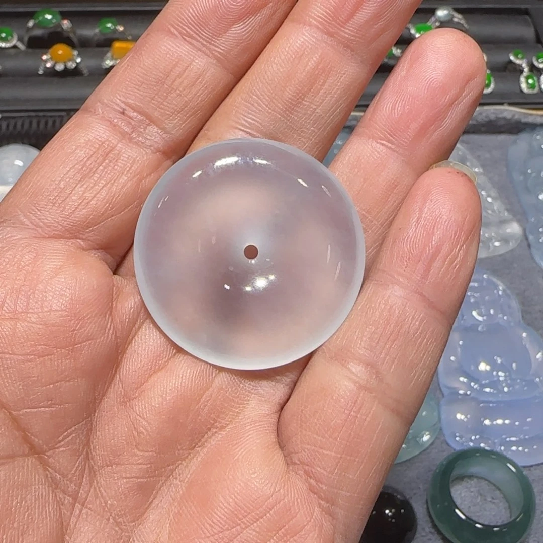 翡翠颈饰18K金镶嵌天然