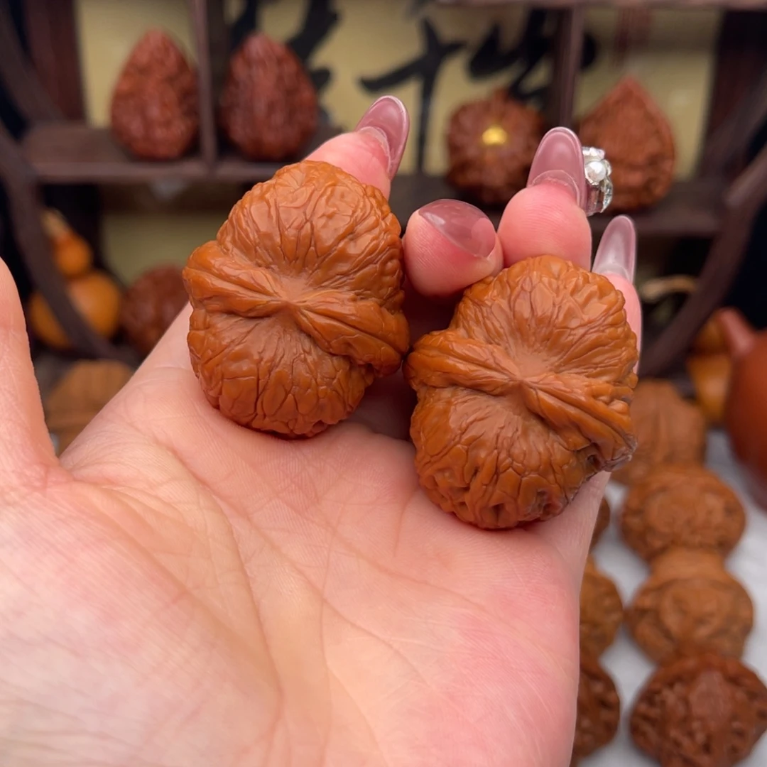 桃核把件猛*文玩核桃，平谷元宝