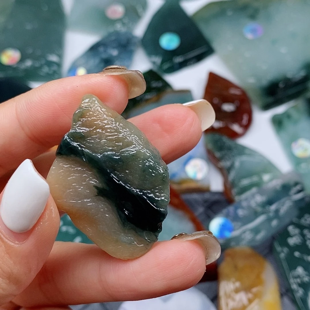 Ꮮ***Ε翡翠未镶嵌吊坠(不含链)