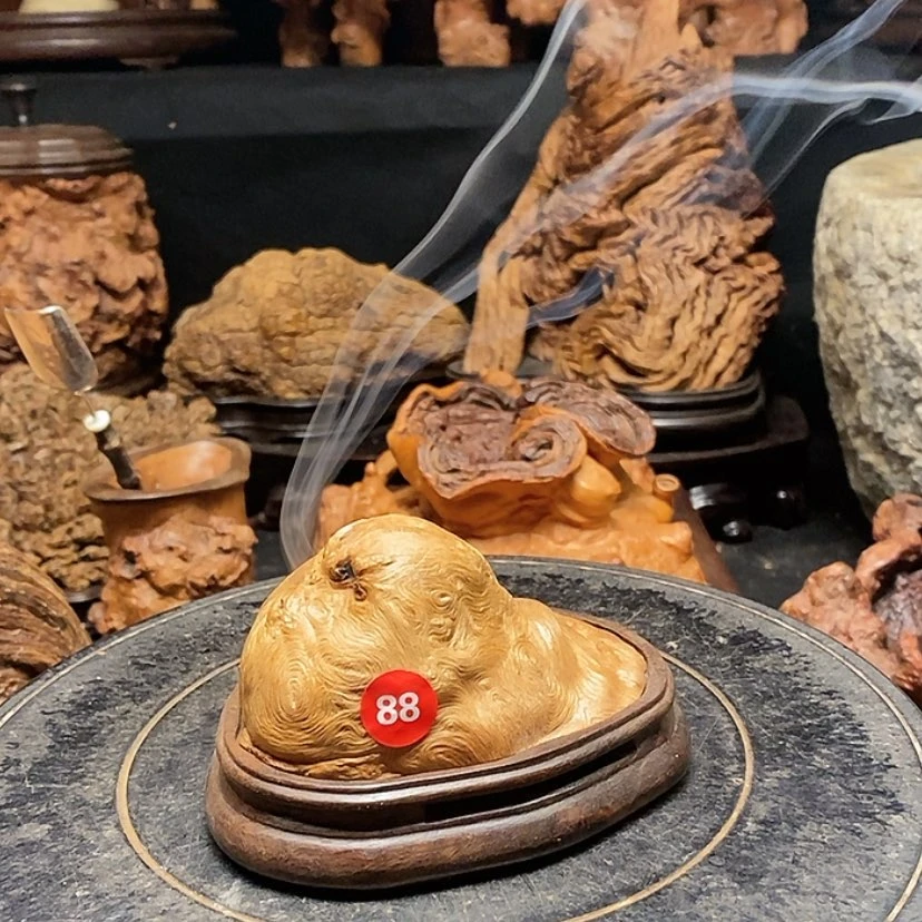 【闪购商品】88号荔枝木香炉工艺