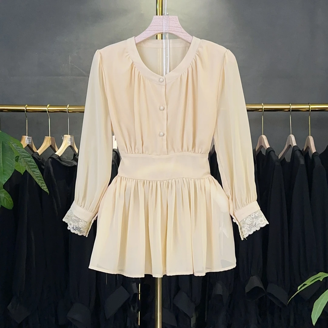 【RG5706】2025年女士百搭新款小众内搭气质修身休闲时尚上衣轻奢