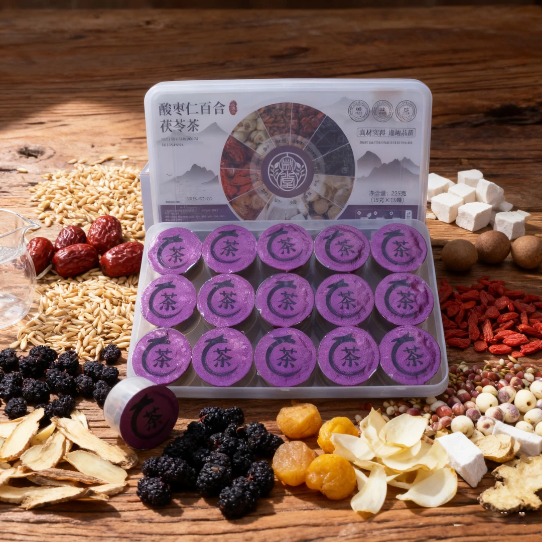 【酸枣仁百合茯苓茶】梦乡茶饮