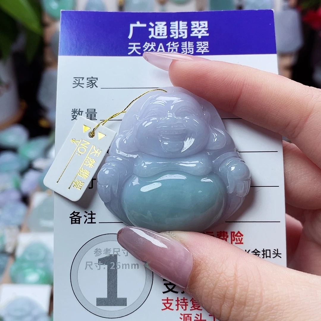 翡翠未镶嵌颈饰佛公21