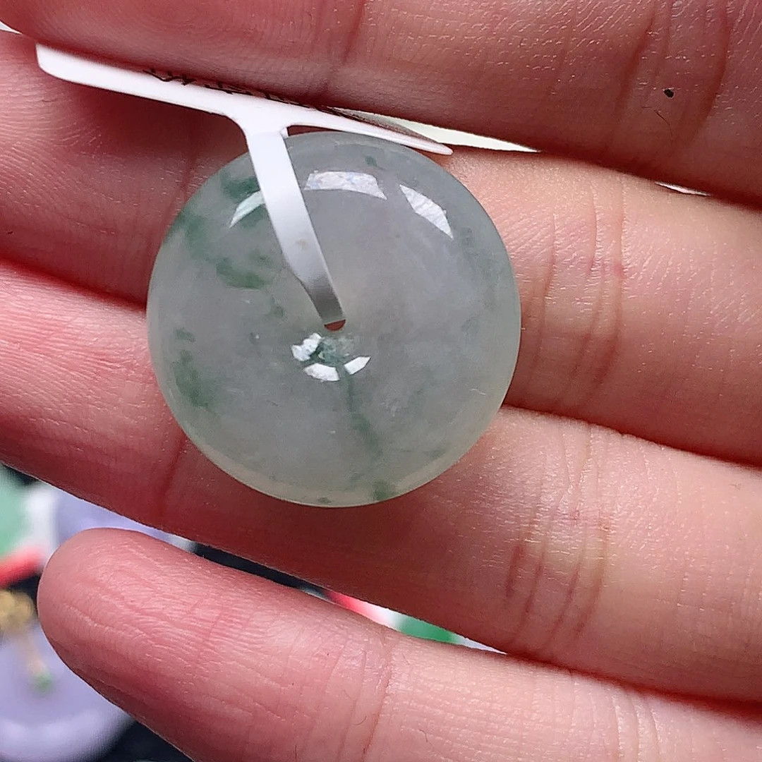 颈饰18K金镶嵌翡翠翡翠吊坠