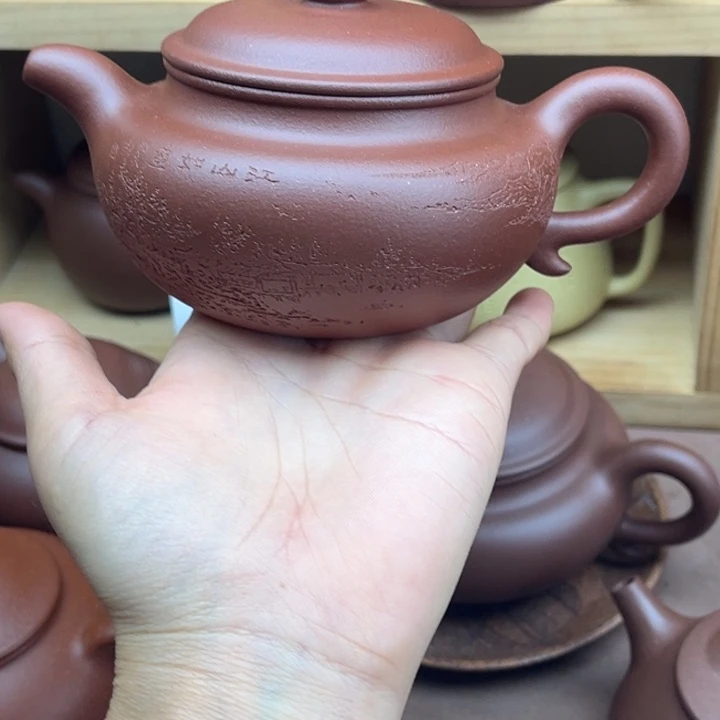 旅***行玻璃颈饰中槽清仿古壶