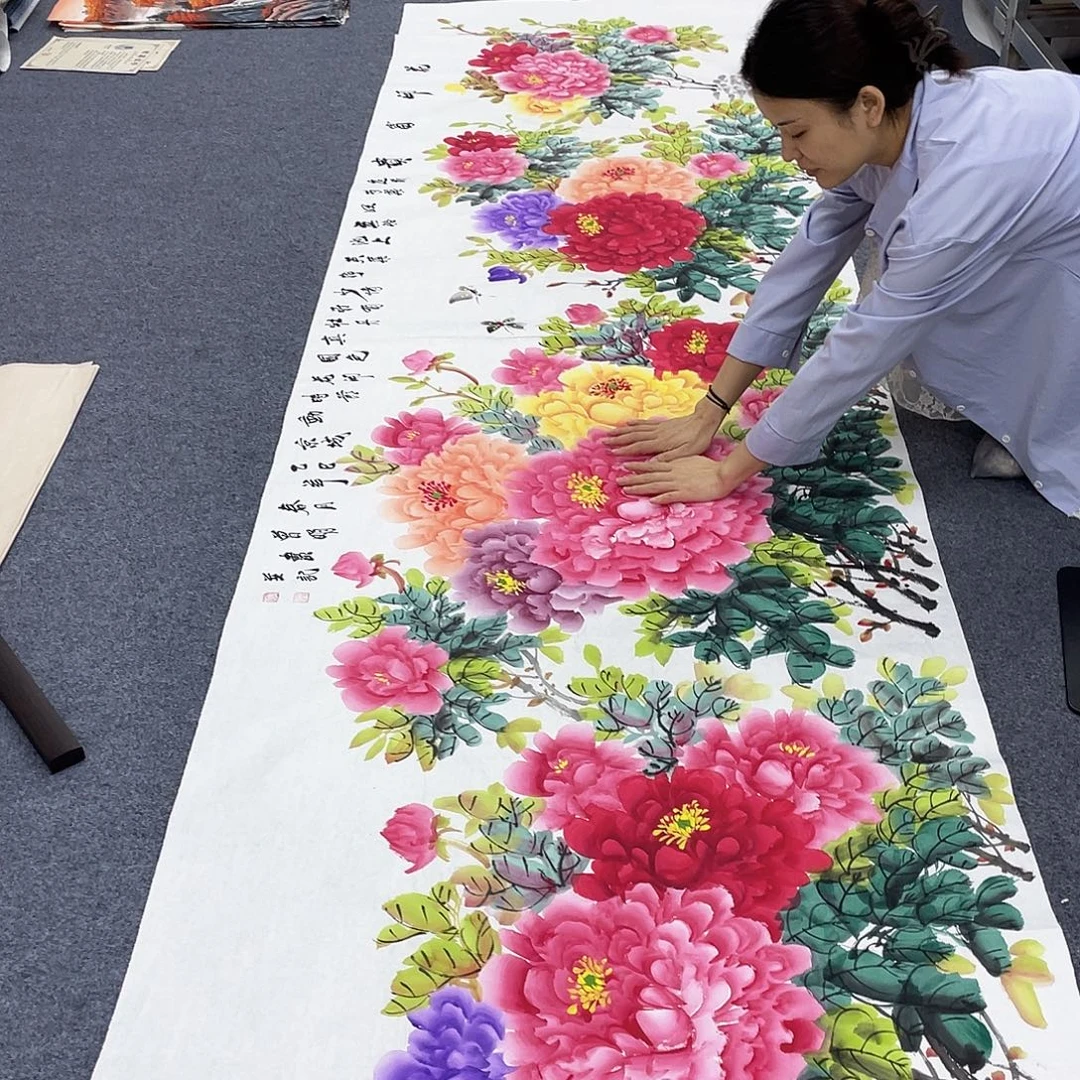 国画作品小姐姐放漏…