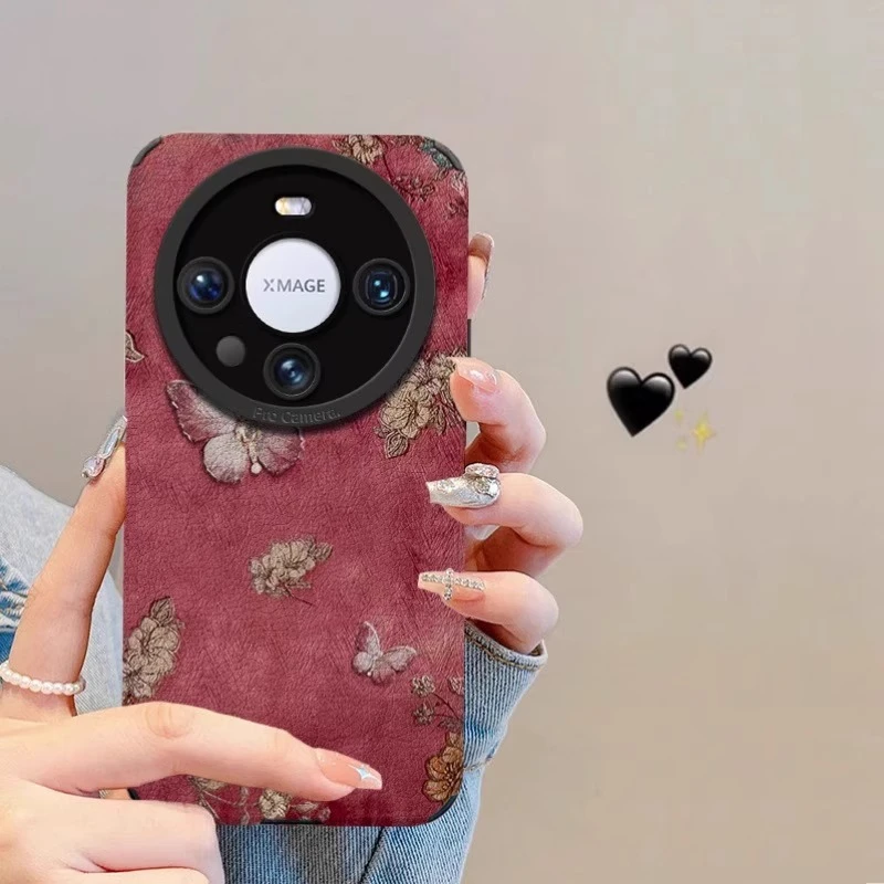 蝶恋花适用华为mate70pro手机壳新年款PURA70PRO保护套mate60情侣