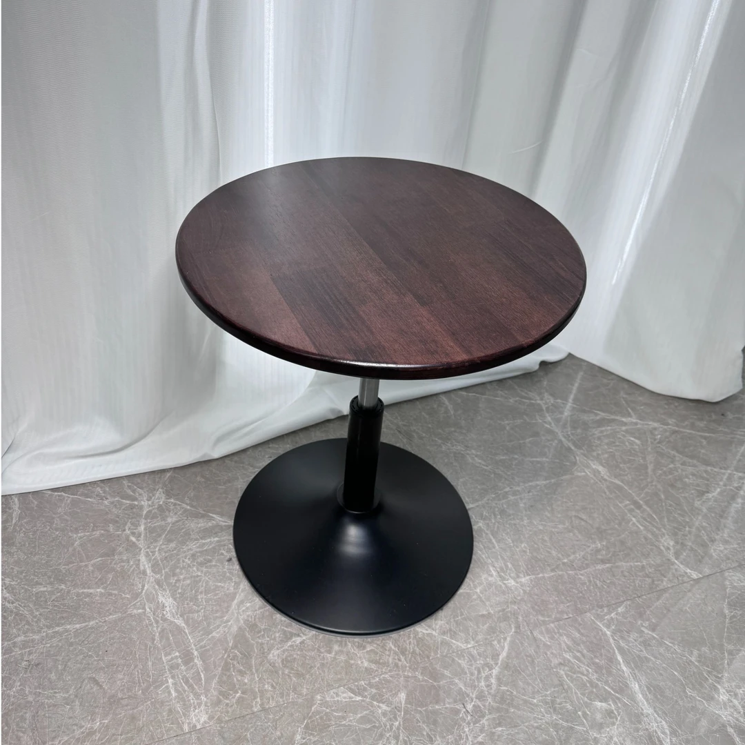 【升降小圆桌】实木小圆桌新中式茶几餐桌小户型客厅阳台沙发边几