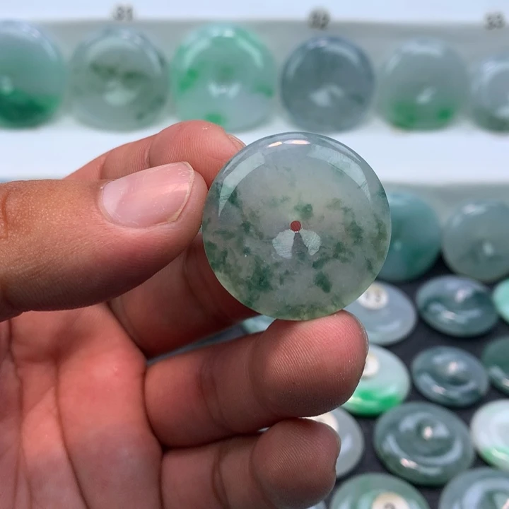 颈饰未镶嵌翡翠缅甸天然A货翡翠29.5-5.7