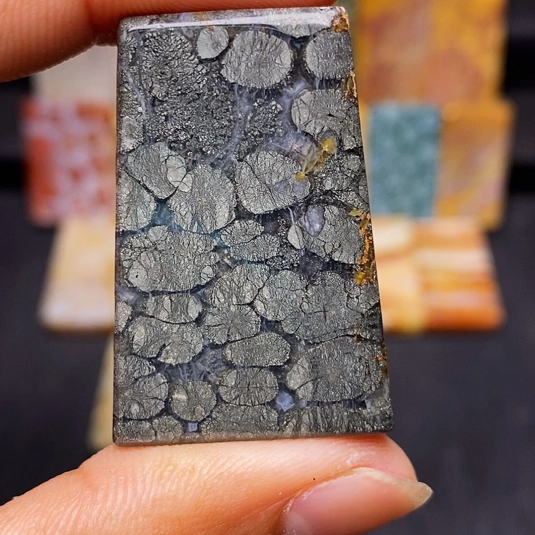 黄***莲硅化玉珊瑚玉合金